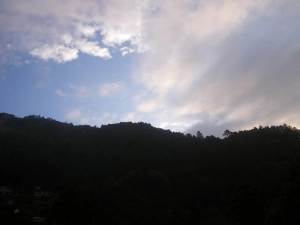 民宿からの朝日