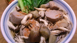 豚ヒレ肉のそば