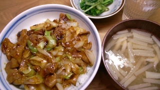 レース後のこてっちゃん丼