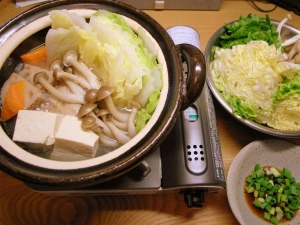 あとは卓上コンロで調理