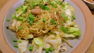 塩豚の焼きそば：完成