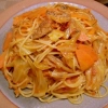 イワシの丸干しのトマトパスタ：完成