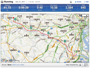 Running Activity 41.72 km | RunKeeper