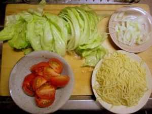 野菜を切るだけで簡単、楽ちん