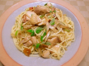 とりごぼうパスタ