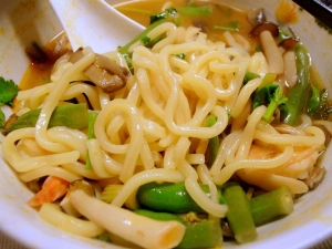 どうあれ、麺は太めが好みである