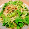 菜の花とインゲンのエスニック・パスタ