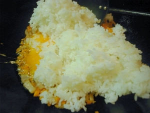 卵二個、ご飯 1.5合