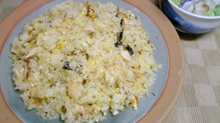 塩鯖チャーハン、シメサバの酢の物