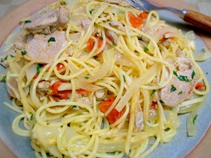 今日のパスタは 180g