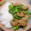 豚ヒレ肉とシシトウのバジル炒め