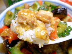 味噌炒めとご飯の相性もバッチリ