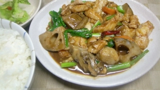 鱈と根菜のオイスターソース中華煮