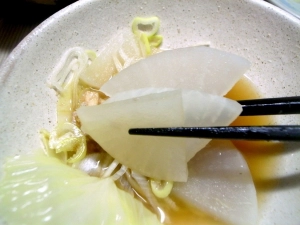 煮た大根は温まる