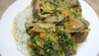 冬の根菜グリーンカレー
