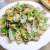 たっぷりイタリアンパセリでアサリと舞茸のパスタ