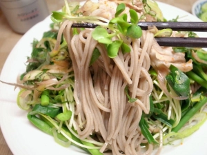 かいわれ大根と蕎麦の相性は最高だ