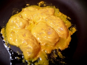 フライパンで弱火で焼く