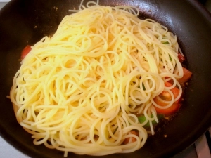 パスタは、いつもの180g