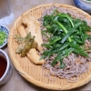 ニラ蕎麦と天ぷら
