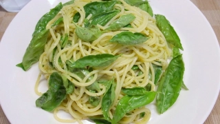 バジルの冷製パスタ