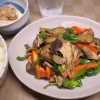 茄子と舞茸のピリ辛炒め