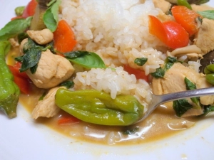 暑いときに汗をかくカレーだ