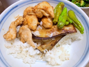 白いご飯が美味しい