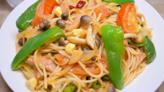 スパムでナポリタン