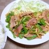 塩豚とピーマンの新生姜焼き