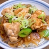 鶏もも肉とタマネギたっぷりの丼