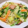 スパムで塩焼きそば