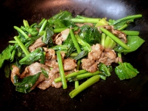 塩と胡椒で味付け