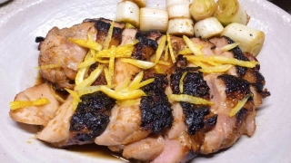 鶏もも肉の幽庵焼き(焦)