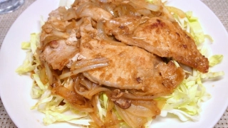 豚肩ロース肉の生姜焼き