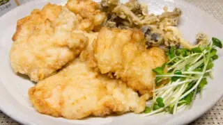 鶏天とぶなしめじの天ぷら