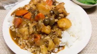 圧力鍋で鶏手羽元のカレー