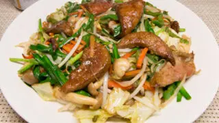 豚レバーの野菜炒め