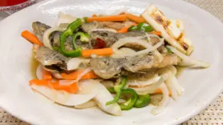 野菜たっぷり豆アジの南蛮漬け
