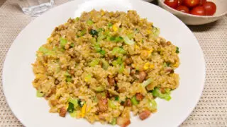納豆カレーチャーハン
