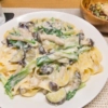 豆乳のクリームパスタ
