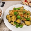 茄子とトマトのクミン炒め