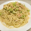 アボカドと桜エビのパスタ