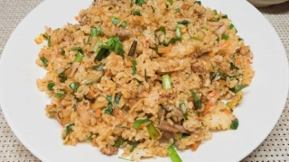 豚とニラのキムチチャーハン
