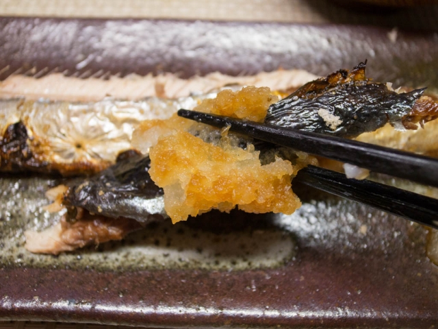 秋刀魚の塩焼き２