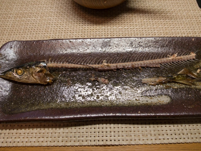 秋刀魚の塩焼き３
