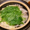 豚バラ肉と水菜の鍋