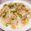 白菜と豚肉のオイスターソース炒め