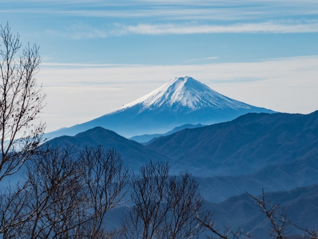 雲取山から望む富士山２
