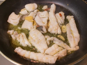 鱈を焼く